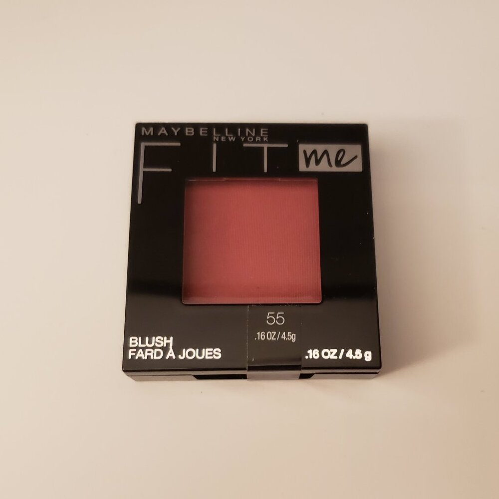 55 Berry Maybelline New York Fit Me Blush Pressed Powder Shade 55 .16oz Sealed